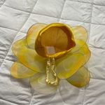 Handmade yellow floral hat. This hat was made for the stage in the theater. Photo 11