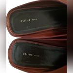 CELINE  Women's Burgundy Leather Mules Photo 5