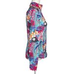 Tommy Bahama Golf Tennis Quarter Zip Pullover Top Small Tropical Floral Pink Photo 2