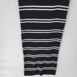 C+D+M Womens Tank Dress‎ XL Black White Ribbed Knit Pullover Spaghetti Straps Photo 5
