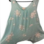 DEPT222 Blue White Hippie Coastal Beach Tropical Boho Floral Embroidered Blouse Size undefined Photo 1