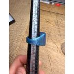 None Square Blue Resin size 8 Statement Ring In Gift Box Photo 8