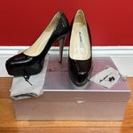 Brian Atwood NIB  MANIAC Black Patent Leather Platform Heels Pumps Shoes $580 sz7 Photo 0