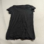 James Perse  Deep V-Neck T-Shirt in Black Cotton & Modal Blend Size 2 / Medium Photo 6