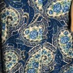 Vintage Handmade Satiny Paisley Flippy Ski… Blue Size undefined Photo 3