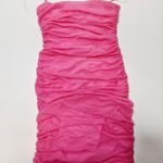 superdown  Emmie Mesh Mini Dress in Hot Pink XXS Photo 2