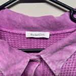 Bucket list Shacket oversized Shirt Jacket Pink Waffled Purple Size M Photo 1