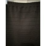 Margaret M Black Horizontally Ribbed Mini skirt Sz M Size M Photo 1
