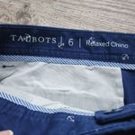 Talbots Relaxed Chinos Anchor Print Navy Blue Ankle Length Womens 6 Photo 9