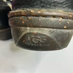 UGG  caspia 1932 black leather boots Sherpa lined lace up women’s size 10 winter Photo 8