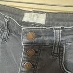 We The Free  People Jeans Faded Black Denim sz 30 Distressed Button Fly skinny Photo 3