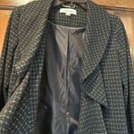 Calvin Klein New Size 4 Ruffle Trim Cardigan Draped Front 3/4 Sleeves Jacket Photo 1