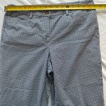 Talbots Capris Cropped Pants Womens 8 Blue Check Pockets Coastal Grandma Photo 6