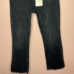 ZARA CROPPED FLARE HIGH-WAIST JEANS- BLACK. SIZE 4 Photo 3