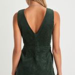 Lulus Lulu’s Absolutely Cute Dark Green Corduroy Faux-Wrap Skort Romper Photo 2