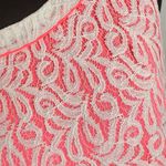 Material Girl Pink and White Asymmetrical Sundress Photo 1