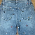 Driftwood x Free People Bermuda Floral Embroidered Denim Shorts NWT Photo 6