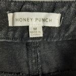 Honey Punch Womens Denim Mini Skirt Medium Black Moto Biker Chic Y2K Whimsigoth  Photo 6
