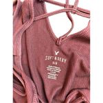 American Eagle soft and sexy ribbed tank top size small maroon tank top Photo 7