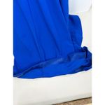 Emerald Sundae  Glam Blue Criss Cross Mermaid Gown V Neck Dress Extra Small Photo 10