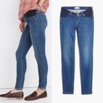 Madewell  Maternity Side-Panel Skinny Jeans Wendover Wash: Adjustable Tenel Denim Photo 3