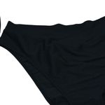 J.Crew New NWT Black Ribbed Cross Front Cheeky Bikini Swim Suit Bottom Size 3X Photo 2