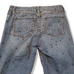  Jeans Size 4 Gap Premium Super Skinny Ankle Stars Print Blue Denim Pants Women's Low Rise Jeans  Photo 3