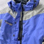 Columbia Challenge Series Jacket Womens XL Blue Gray Vintage Ski Snow Coat Hood Photo 6