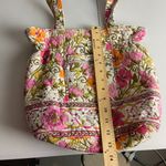 Vera Bradley Watercolor Floral Cinch Toe Snap Purse Laura Shoulder Bag Quilted Photo 2