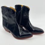 Free People NEW IN BOX New Frontier Western Boot Black Patent Leather Size 40 Photo 4