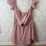 by the way. Blush Pink Chiffon Romper – Butterfly Texture - Size - XS Photo 4
