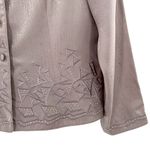 Adrianna Papell  100%‎ Silk Beaded Geometric Blazer Women's Size 14 Dressy Photo 1