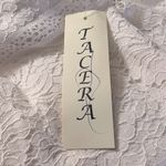 Tacera  Cream/Ivory Elegant Lace Overlay Dress Keyhole‎ Front NWT Size XL Photo 8