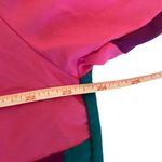 Long Shot Unisex Small Green Purple Colorblock Full Zip Windbreaker Jacket 80's Photo 5