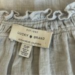 Lucky Brand Shirt Women Small Blue Gray Lagenlook Puffy Fairy Medieval Princess Photo 2