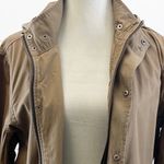 Club Monaco  Womens Jacket Hooded Lightweight Casual Utility 100%‎ Cotton Brown S Photo 7