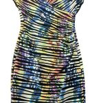 Joseph Ribkoff Joesph Ribkoff Ribbed Colorful Splash Edgy Stretch Dress Photo 3