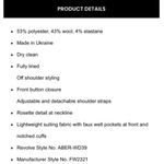 ANNA OCTOBER Vanda Dress in Black Photo 3