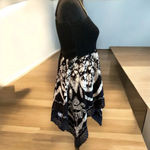 Source Unknown asymmetrical Smocked Top fairy whimsygoth dress Embroidery With Crochet Sz Small Photo 3