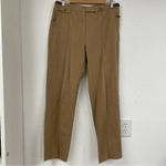 Ralph Lauren Lauren Tan High Rise Straight Leg Trouser Pants 12P Dark Academia Photo 1