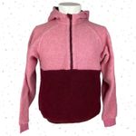 Outdoor Voices  Megafleece Maroon Pink Colorblock Gorpcore Zip Fleece Jacket XS Photo 1