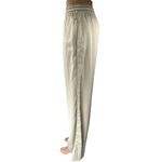 ZARA Women's Cream High Waisted Drawstring Wide Leg Trousers Sweat Pants Size M Photo 1