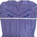 VTG Levi Strauss Co 70s Western Plaid Snap Button Shirt Women Size 10 Blue Rodeo Photo 8