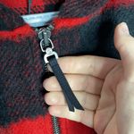 Treasure & Bond Buffalo check plaid hooded zip up cape with pockets Photo 8