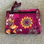 Vera Bradley  Dark Pink/ Brown Floral Tote & Wallet Photo 15