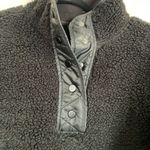 Athleta NWT Black Cozy Sherpa Snap Sweatshirt, size small Photo 4