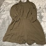 Maurice's  Olive Green Jumpsuit with Roll-Up Sleeves Photo 1