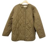 Lucky Brand Khaki Quilted Utility Jacket Photo 1