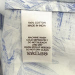 Tuckernuck Blue White Safari Toile 3/4 Sleeve Tie Neck A Line Mini Dress Large Photo 7