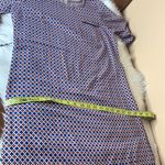 Merona  Red & Blue Belted Shift Dress Size Small Photo 9